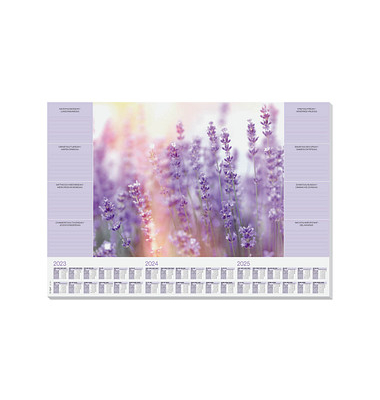 Schreibtischunterlage Lavendel lila 30 Blatt