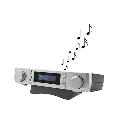 UR2022SI Unterbauradio silber