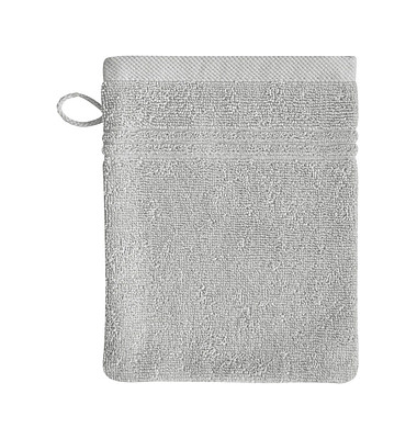 Waschlappen Nature silber 16 x 21 cm