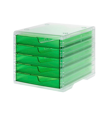Schubladenbox styroswingbox light  gecko DIN C4 mit 5 Schubladen