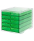 Schubladenbox styroswingbox light  gecko DIN C4 mit 5 Schubladen