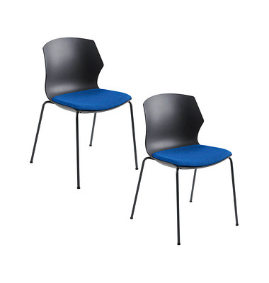 Stapelstühle myPRIMO 2511 17 01 26 396 blau Stoff