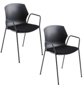 Stapelstühle myPRIMO 2511 17 01 A 26 397 schwarz Stoff