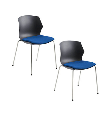 Schalenstühle myPRIMO 2511 01 01 26 396 blau Stoff