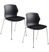 Schalenstühle myPRIMO 2511 01 01 26 397 schwarz Stoff