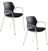 Schalenstühle myPRIMO 2511 01 01 A 26 397 schwarz Stoff