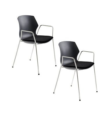 Schalenstühle myPRIMO 2511 01 01 A 26 397 schwarz Stoff