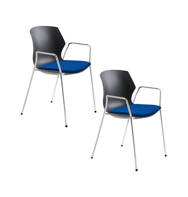 Schalenstühle myPRIMO 2511 01 01 A 26 396 blau Stoff