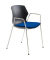 Schalenstühle myPRIMO 2511 01 01 A 26 396 blau Stoff