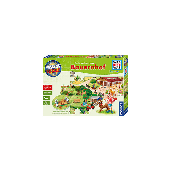 4002051682651 - Wissenspuzzle WAS IST WAS junior - Entdecke den Bauernhof Lernspielzeug 4002051682651 KOSMOS 4002051682651 - Wissenspuzzle WAS IST WAS junior - Entdecke den Bauernhof Lernspielzeug 4002051682651 KOSMOS