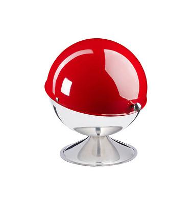 Zuckerdose silber, rot