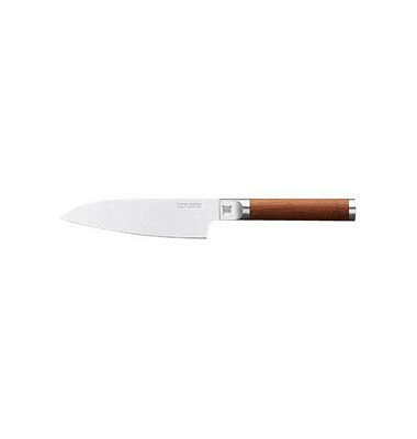 Kochmesser Norden silber, braun glatt, Klinge: 13,6 cm