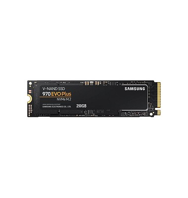 interne Festplatte 970 EVO Plus MZ-V7S250BW, schwarz, M.2, 250 GB, SSD