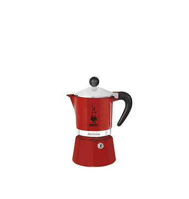 Rainbow Espressokocher rot, 3 Tassen
