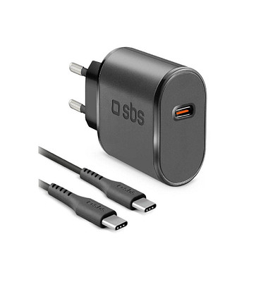 Ladekabel mit Adapter schwarz 1,0 m, 15 Watt
