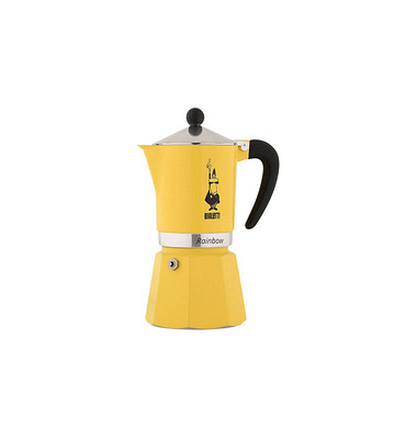 Rainbow Espressokocher gelb, 1 Tasse