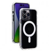 Hybrid Case mit MagSafe Handy-Cover für Apple iPhone 14 Pro transparent