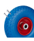 Sackkarrenräder luftbereift blau, rot Stahl Felgen, Achse 2,0 cm