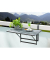 Beistelltisch 416505, 56cm (H), 60x40cm (BxT), rechteckig, grau / grau