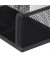 Schreibtisch-Organizer schwarz Metall 3 Fächer 18,5 x 9,5 x 10,0 cm