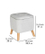 Hocker 69764800, hellgrau