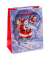 Geschenktasche 84027-SG Weihnachten Serie 7, Weihnachten, Kunststoffkordel mit Karte, 6 Motive sortiert, 11cm x 14cm