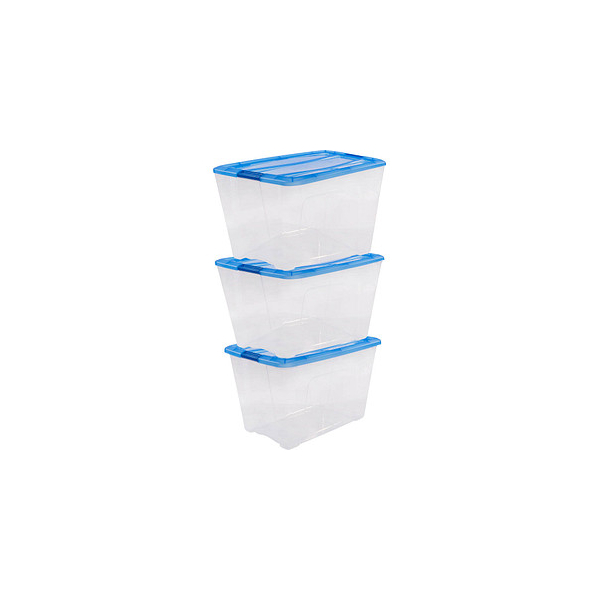 7081441592173 - Aufbewahrungsbox Clear NTB 6299 außen 395x575x525cm Polypropylen transparent blau 7081441592173 IRIS Ohyama 7081441592173 - Aufbewahrungsbox Clear NTB 6299 außen 395x575x525cm Polypropylen transparent blau 7081441592173 IRIS Ohyama