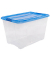 Aufbewahrungsbox Clear NTB 6299, außen 39,5x57,5x52,5cm, Polypropylen transparent/blau