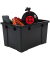 Aufbewahrungsbox DIY SK-210 6180, außen 29,7x46x40cm, Polypropylen schwarz/grau/rot