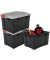 Aufbewahrungsbox DIY SK-450 6184, außen 38,5x59x40cm, Polypropylen schwarz/grau/rot