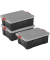 Aufbewahrungsbox DIY SK-430 6186, außen 44,6x63,5x30cm, Polypropylen schwarz/grau/rot