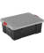 Aufbewahrungsbox DIY SK-430 6186, außen 44,6x63,5x30cm, Polypropylen schwarz/grau/rot