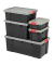 Aufbewahrungsbox DIY SK-430 6186, außen 44,6x63,5x30cm, Polypropylen schwarz/grau/rot