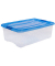 Aufbewahrungsbox Clear NTB 6294, außen 39,5x57,5x20,5cm, Polypropylen transparent/blau