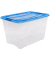 Aufbewahrungsbox Clear NTB 6298, außen 39,5x57,5x36,5cm, Polypropylen transparent/blau