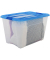 Aufbewahrungsbox Clear NTB 6298, außen 39,5x57,5x36,5cm, Polypropylen transparent/blau