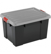 Aufbewahrungsbox DIY SK-210 6179, außen 29,7x46x25,7cm, Polypropylen schwarz/grau/rot