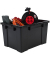 Aufbewahrungsbox DIY SK-210 6179, außen 29,7x46x25,7cm, Polypropylen schwarz/grau/rot