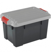 Aufbewahrungsbox DIY SK-450 6183, außen 38,5x59x31,8cm, Polypropylen schwarz/grau/rot