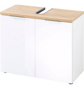 Waschbeckenunterschrank PESCARA weiß, navarra-eiche 70,0 x 34,0 x 58,0 cm