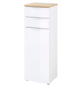 Badschrank PESCARA weiß, navarra-eiche 39,0 x 34,0 x 112,0 cm