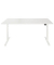 Sitz-Steh-Schreibtisch EasyT, elektrisch höhenverstellbar, 65-125cm (H), 160x80cm (BxT), rechteckig, weiß / weiß