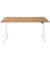 Sitz-Steh-Schreibtisch EasyT, elektrisch höhenverstellbar, 65-125cm (H), 160x80cm (BxT), rechteckig, eiche / weiß