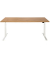 Sitz-Steh-Schreibtisch EasyT, elektrisch höhenverstellbar, 65-125cm (H), 180x80cm (BxT), rechteckig, eiche / weiß
