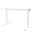 Schreibtischgestell EasyT, elektrisch höhenverstellbar, 65-125cm (H), 120-180x80cm (BxT), T-Fuß-Gestell, weiß