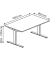 Sitz-Steh-Schreibtisch EasyT, elektrisch höhenverstellbar, 65-125cm (H), 120x80cm (BxT), rechteckig, weiß / weiß