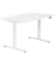 Sitz-Steh-Schreibtisch EasyT, elektrisch höhenverstellbar, 65-125cm (H), 120x80cm (BxT), rechteckig, weiß / weiß