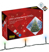 Lichterkette 8325068, 200 LEDs, Länge 27,9m, bunt