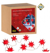 Lichterkette 31272 Weihnachtssterne, 10 LEDs, Länge 7,70m, warmweiß
