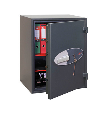 Tresor HS1054K Neptune 184 l 320kg graphitgrau mit Doppelbartschloss Stahl